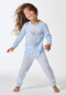 Schlafanzug lang Bündchen Ringel air - Kids Nightwear