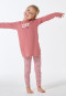 Pyjamas long interlock leggings cat striping dusky pink - Kids Nightwear