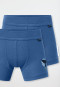 Lot de 2 shorts Wal bleu - Fine Rib