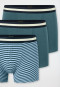Shorts 3er-Pack Ringel grün/ blau- 95/5