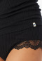 Strap top fine rib needle out structure black - Revival Marie