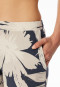 Schlafanzug lang 7/8-Hose Blumen graphit - selected! premium