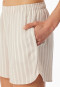 Pyjama kurz Webware Streifen grau-jaspe - selected! premium