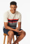 Pigiama corto a righe rosso chiaro - Casual Nightwear