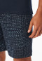 Short pyjamas with button placket graphite - Fine Interlock