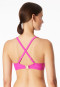 Top bikini avec coque Jersey fuchsia - Aqua