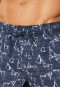 Pantaloncini da bagno in tessuto riciclato blu notte con barche a vela - Aqua