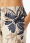 Pyjama lang Flanell Blumen macchiato - Comfort Interlock