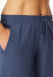Pyjama long poignet broderie bleu jeans - Casual Nightwear