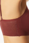 Brassière sans couture coussinets amovibles dentelle bordeaux - Invisible Soft Lace