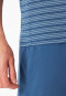 Schlafanzug kurz Ringel atlantikblau - Long Life Soft