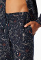Pyjama lang Flanell nachtblau bedruck - X-Mas Family