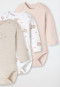 Bodys manches longues Lot de 3 Interlock multicolores - Bébé