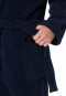 Bathrobe, terrycloth, navy-blue - "Essentials"