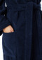 Bathrobe with hood, 120 cm navy - Essentials