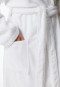 Bathrobe with hood, 120 cm, white - Essentials