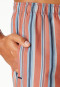 Bermuda in tessuto rosso chiaro a strisce - Mix+ Relax