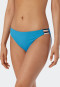 Set composto da bikini con ferretto, spalline regolabili e mini slip con design a coste, color acquario - Underwater