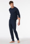 Long pants with midnight blue cuffs - Mix+Relax
