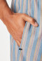 Long woven fabric pants blue striped - Mix+Relax