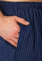 Pants long woven fabric seersucker navy striped - Mix+Relax