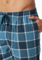 Pyjama Webware Flanell jeansblau kariert - Selected Premium Warming