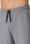 Pyjamas short Organic Cotton stripe wave charcoal - 95/5 Nightwear