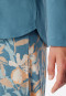 Schlafanzug lang blaugrau - Comfort Nightwear
