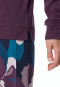 Pajamas long interlock plum printed - Modern Nightwear