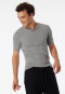 Shirt kurzarm grau meliert - Revival Karl-Heinz