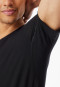 Maglietta a maniche corte con scollatura a V in nero - Premium Cotton