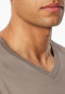 Shirt langarm V-Ausschnitt clay - Mix+Relax
