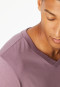 Shirt langarm V-Ausschnitt lila - Mix+Relax