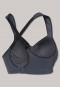 Soutien-gorge de sport Softcup à support moyen, de couleur anthracite - Active