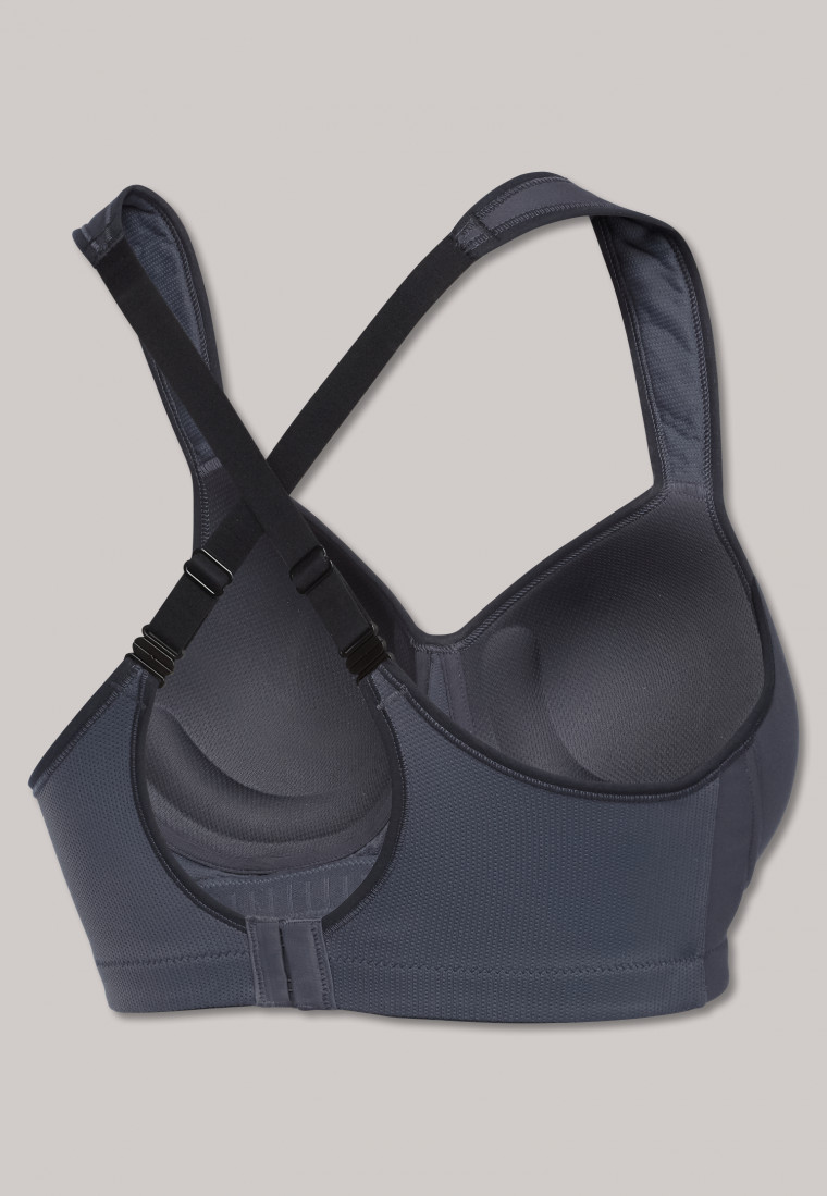 Sports - soft bra cup wireless anthracite SCHIESSER Active support medium |