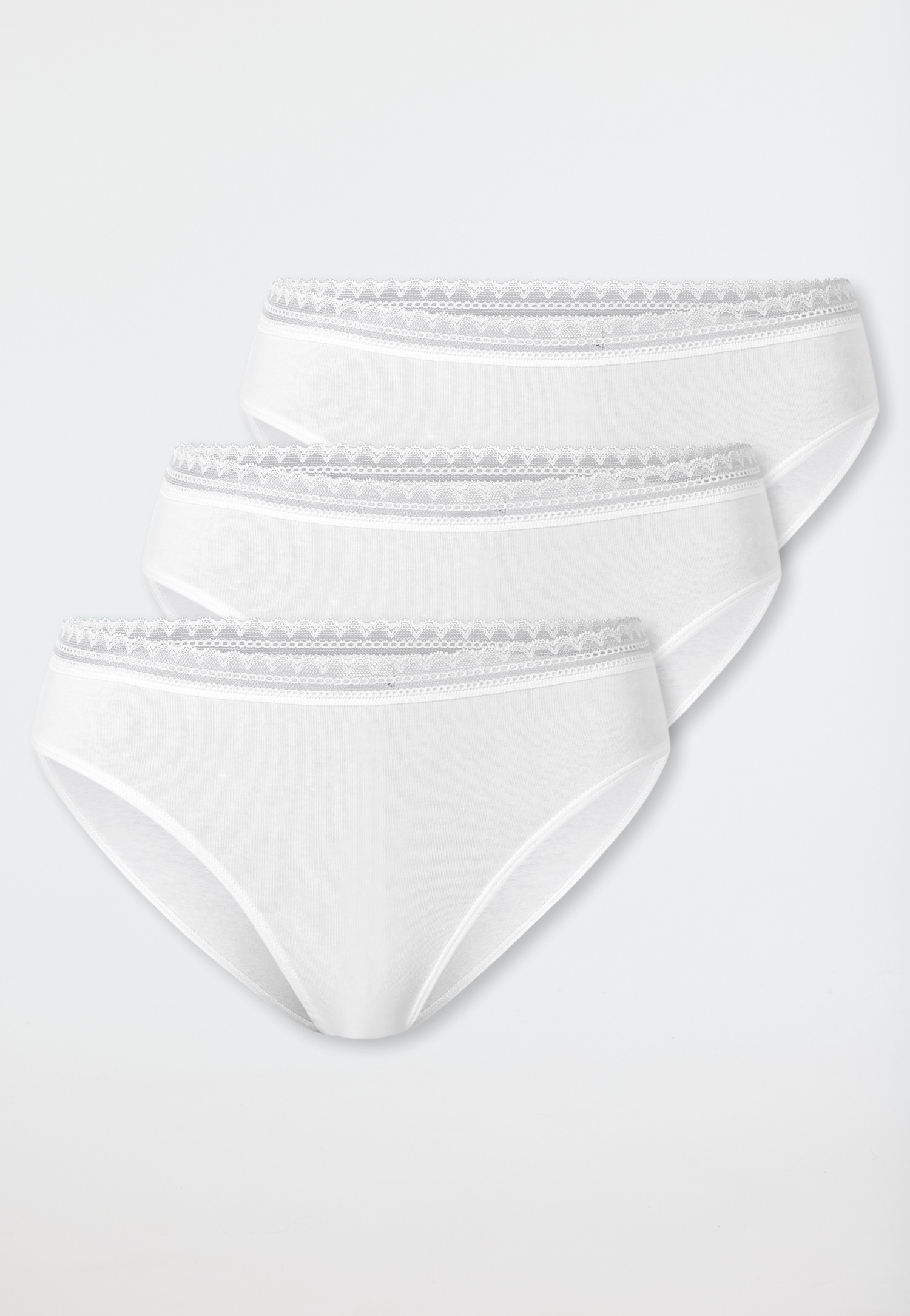 SCHIESSER Damen Rio Slips Mit Spitze - 3er-Pack Für Komfort Und Style