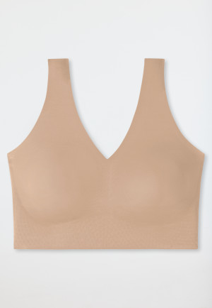 Bustier Microfaser herausnehmbare Pads maple - Invisible Soft