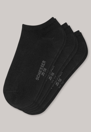 Confezione da 3 calze per sneakers di colore nero da donna stay fresh - Bluebird
