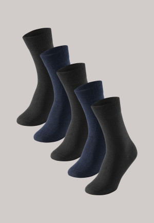Men's socks 5-pack stay fresh midnight blue - Bluebird