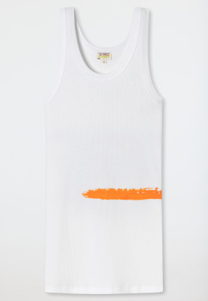Tank Top Doppelripp weiß - Art Edition by Noah Becker