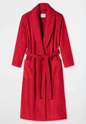 Bathrobe terry cloth red - Essentials