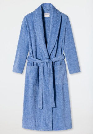Bathrobe terry cloth blue - Essentials