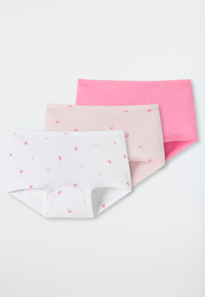 Shorts 3er-Pack Organic Cotton Softbund Krönchen mehrfarbig - Girls World