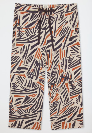 3/4-length trousers jaspé-gray patterned - Mix+Relax