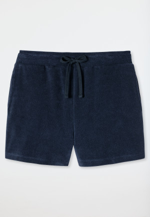 Pants short terry cloth dark blue - Aqua Beachwear