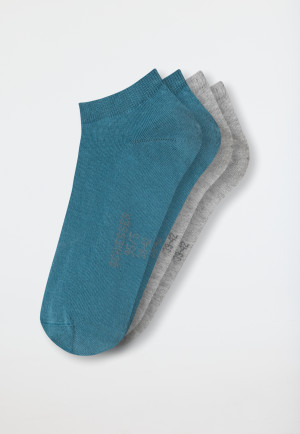 Men sneaker socks 2-pack Organic Cotton multicolor - 95/5