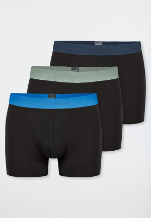 Shorts 3-pack Organic Cotton woven elastic waistband multi-colored - 95/5
