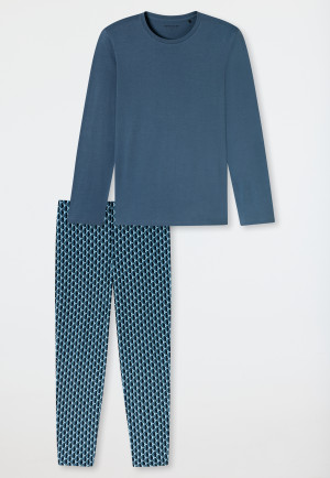 Pigiama lungo blu atlantico - Casual Essentials