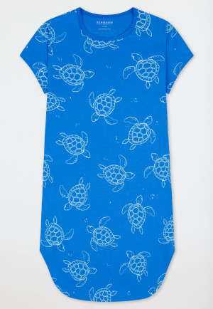 Camicia da notte a maniche corte in Organic Cotton Turtles Aquarium - Nightwear