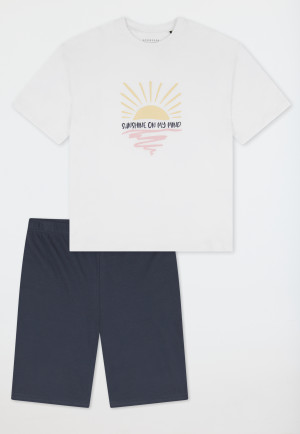Pyjama court coton bio graphite - Nightwear